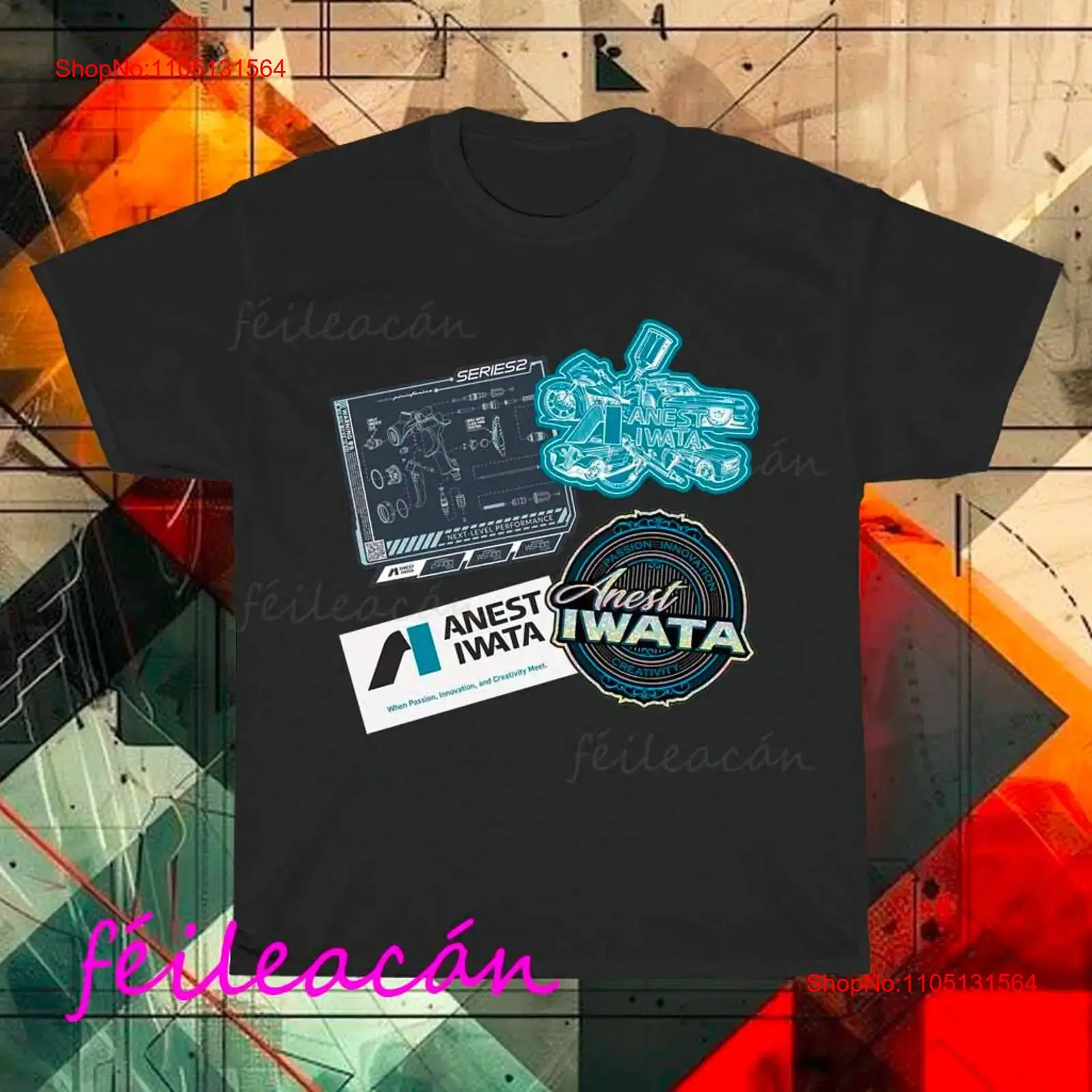 Streetwear Brand Logo Design - Brandneues amerikanisches T-Shirt mit ANES IWATA-Logo,