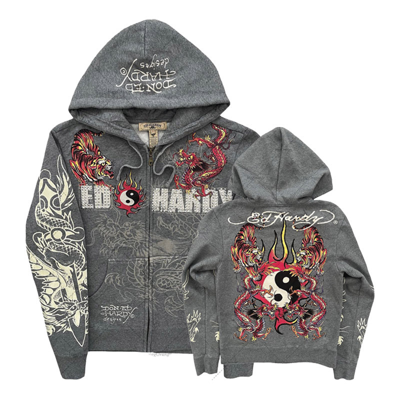 Streetwear Brand Hoodie - American Gothic Ro Skull Bones Übergroßer