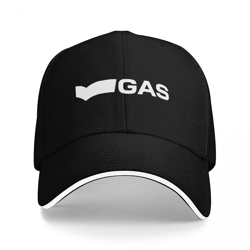 Streetwear Brand Logo Design - Neue GAS Markenlogo Schwarze Baseballkappe mit