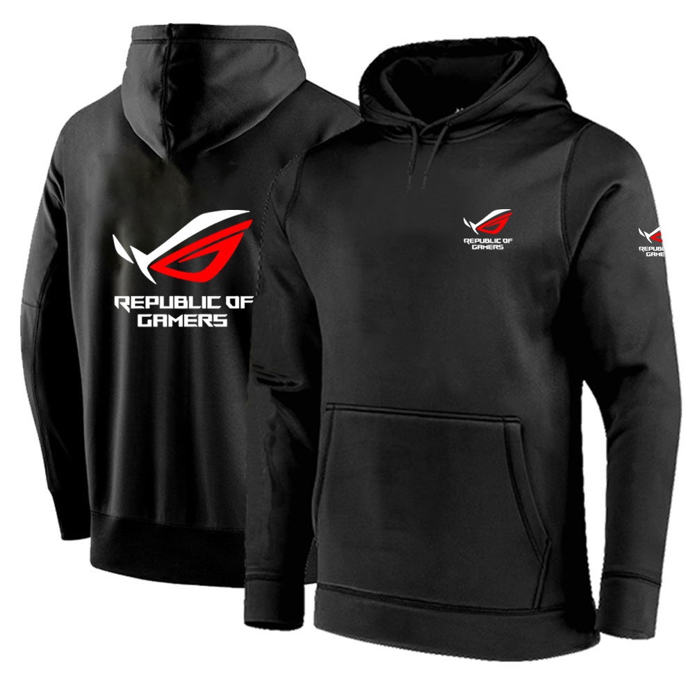 Streetwear Brand Hoodie - Einfarbige Männer Rog Republik der Spieler