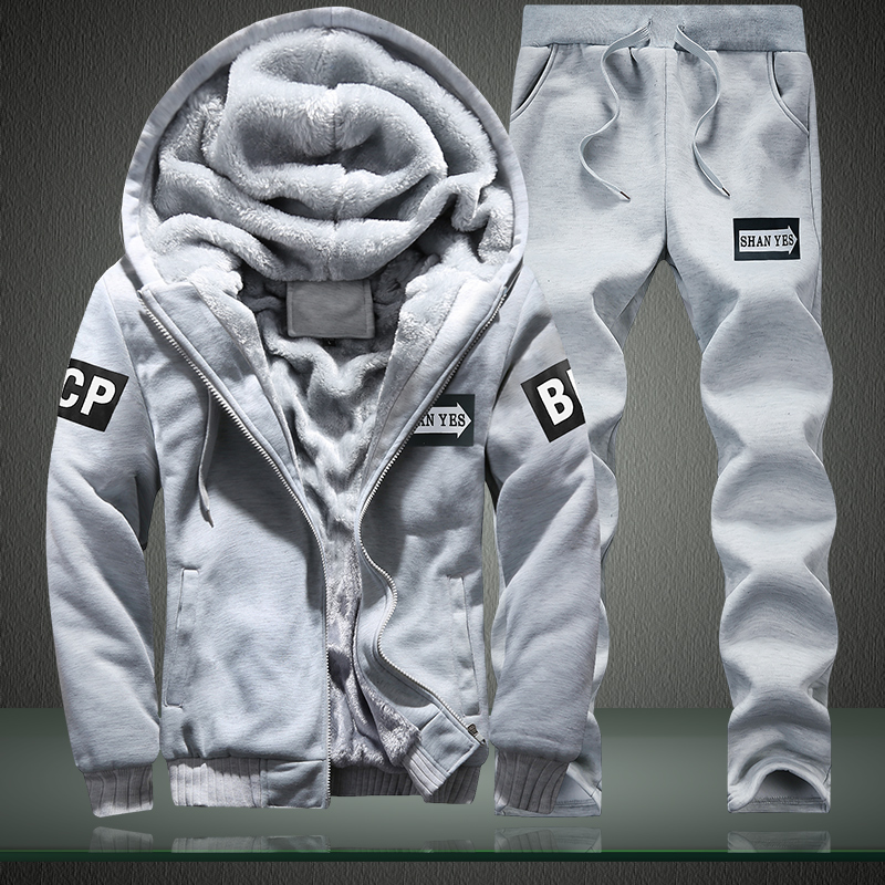 Neue Fleece Männer Set Mode Ma – Streetwear Brand Hoodie Bewertung und Preis